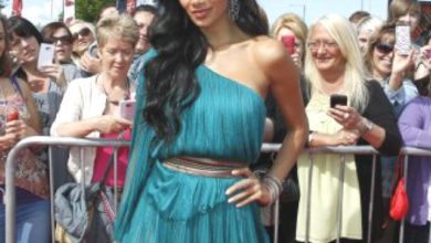 Nicole Scherzinger wears Norman Silverman and Amrapali