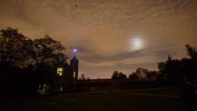 Jeweller lights £1m diamond above London’s Holland Park