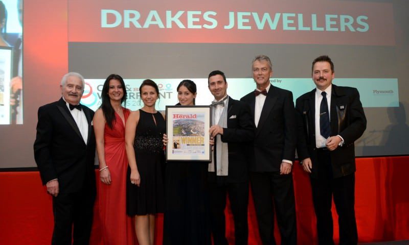 Drakes Jewellers win Plymouth’s Business of the Year Award
