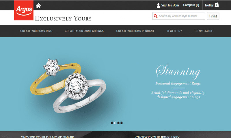 Argos launches bespoke diamond jewellery creation service