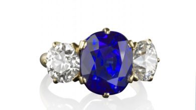 Rare Kashmir sapphire and diamond ring sets new world auction record