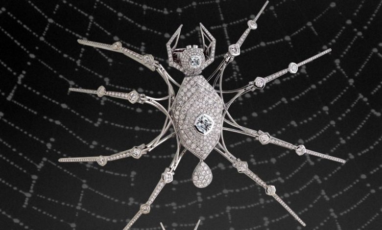 How is a Faberge Black Widow brooch worth?