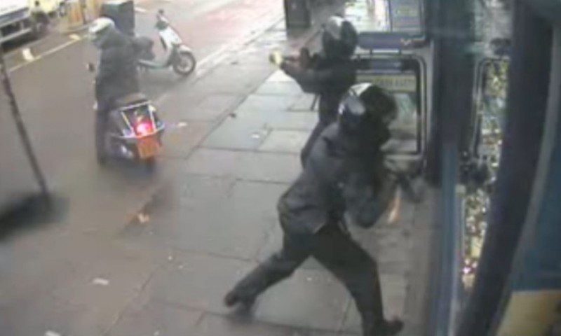 VIDEO: Five jailed following smash-and-grab jewellery raid