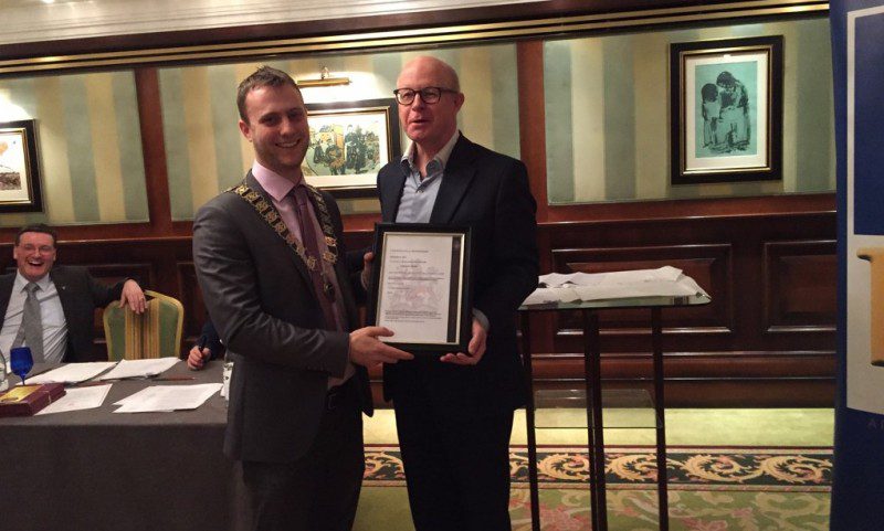 NAJ presents honorary membership to Retail Jewellers of Ireland