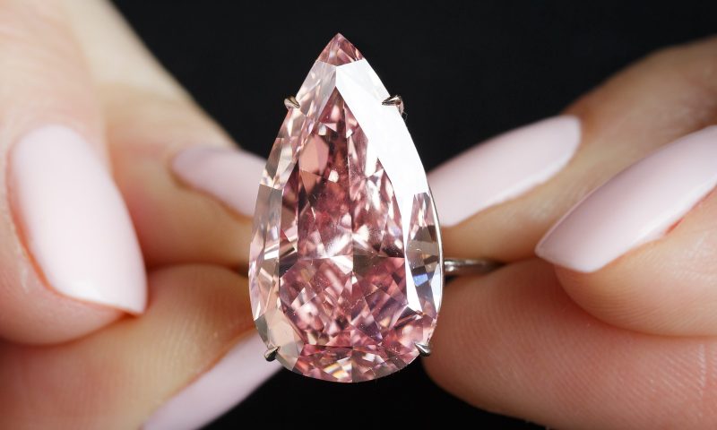 Pink diamond sells for record-breaking £21.8m