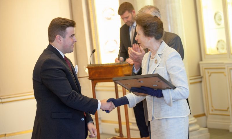 Benjamin Pritchard receives Goldsmiths’ Young Apprentice of the Year award