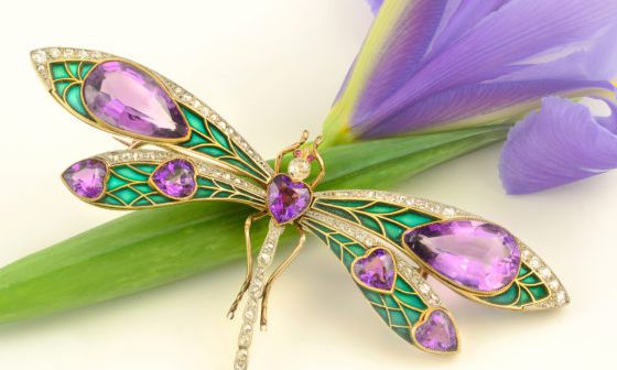 Fellows auctions Art Nouveau dragonfly for £15,950