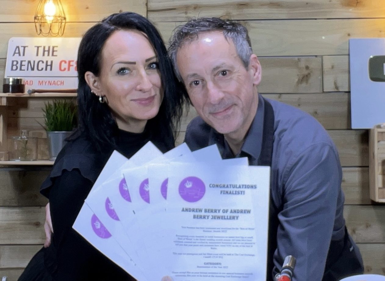 Andrew Berry Jewellery named Best of Welsh Business Awards finalist