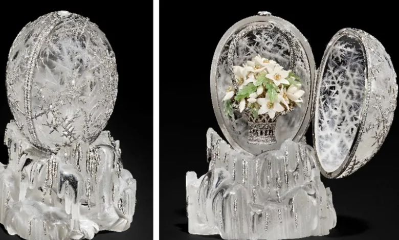 Fabergé ‘Winter Egg’ to fetch over £20m at Christie’s London sale
